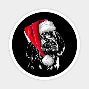 Funny Italian Spinone Santa Christmas dog Magnet